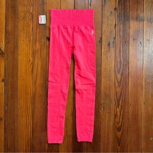 NWT FP Movement Good Karma Leggings in Neon Coral XS